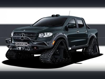 A tajga réme: lánctalpakat kapott a Mercedes luxuspickupja